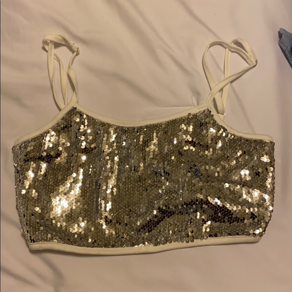 Fashion nova sequin crop top